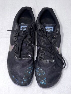 Nike Zoom Rival D 10 Black Stellar Indigo 907566-003 Men Size 11 Women Size 12.5